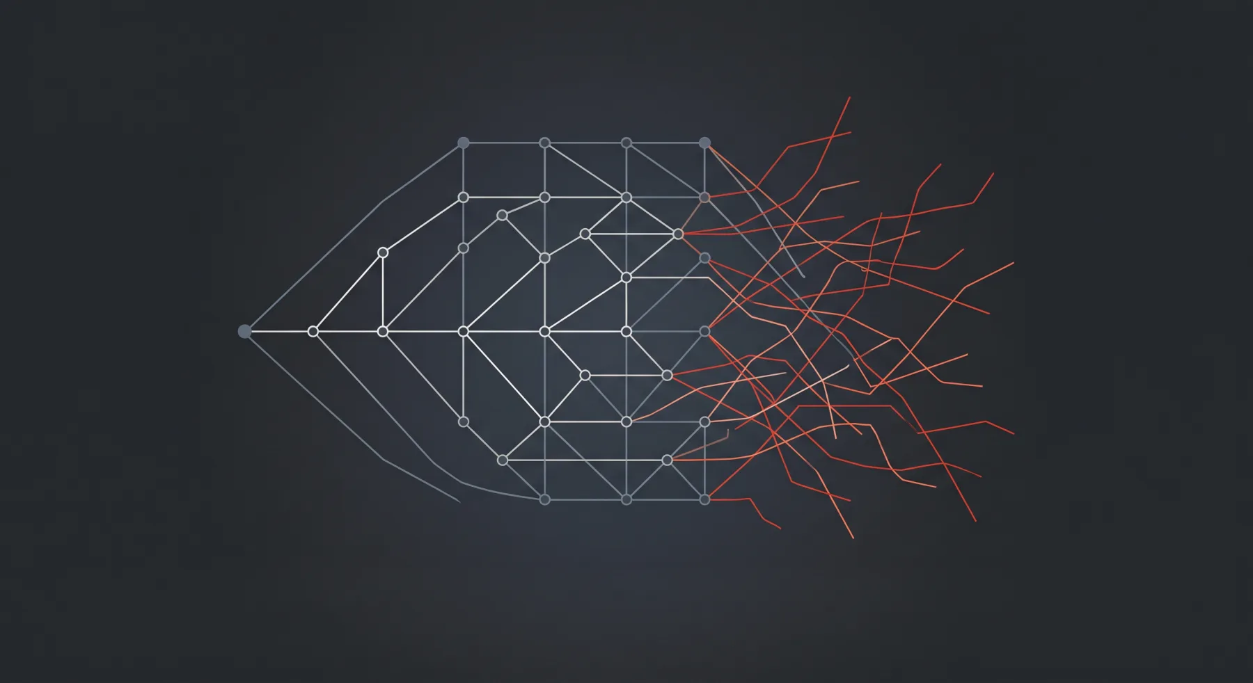 Abstract neural structure becoming increasingly difficult to control